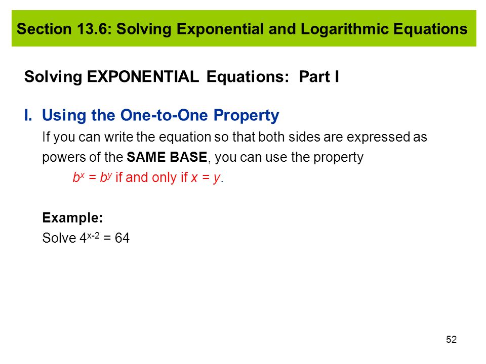how do you write a logarithmic equation as an exponential equation